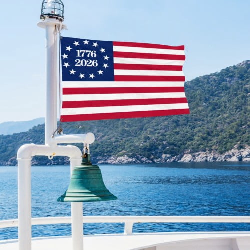 1776Bennington 250 Anniversary USA Flag 4x6 Ft Outdoor Double Sided BetsyRoss Flags 13 Colonies US 2026 American Flag with 2 Brass Grommets For Outside Indoor Decor