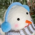 thumbnail image 6 of harmtty Xmax Wool Felt Scarf Hat Snowman Doll with Lanyard Christmas Pendant Gift Little Gift Christmas Tree Decoration A, 6 of 7