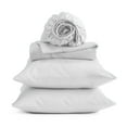 thumbnail image 5 of KG Linens 100% Egyptian Cotton Sheet Set, 15" Deep Pockets, Sateen Weave, 4 Piece Queen Bedding, Snow White, 5 of 6
