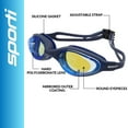 thumbnail image 2 of Sporti Cabo Mirrored Antifog Goggles, UV Protection, Shatter-Resistant, Silicone Strap, 2 of 7