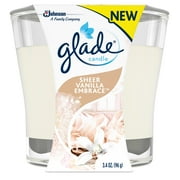 Glade Jar Candle Air Freshener, Sheer Vanilla Embrace, 3.4 oz Walmart
