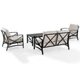thumbnail image 5 of Crosley Furniture Kaplan 4Pc Fabric Sofa Set in Oil Rubbed Bronze and Oatmeal, 5 of 11
