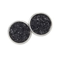 thumbnail image 3 of Jumpingount Pendientes Gotas para los oídos de acero inoxidable Galvanoplastia fina Superficie lisa Ligero Pendientes Magnífico regalo para boda Ropa, zapatos y accesorios Miscelánea Negro Jumpingount AP009493-12B, 3 of 6