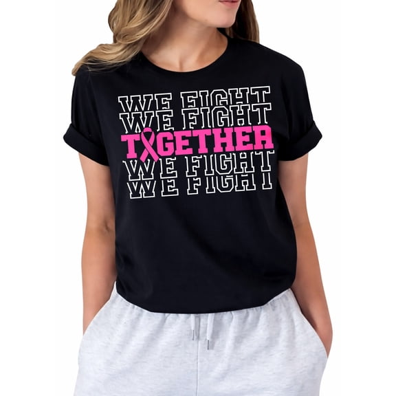 Breast Cancer Shirts Women: Breast Cancer Awareness Shirt Pink Ribbon Tees Cancer Short Sleeve Tops
