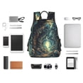 thumbnail image 4 of Balery Enchanted Forest Skull Path Mochila ligera para hombre y mujer: duradera e impermeable, ideal para la escuela, el trabajo, viajes y uso diario., 4 of 7