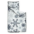 thumbnail image 2 of Blue Christmas Snowflake Pattern Toddler Nap Mats for Kids Preschool,50"x20" Sleeping Mat Bag or Kids,Toddler Sleeping Bag,Toddler Nap Mat or Daycare, 2 of 6