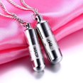 thumbnail image 2 of tredstone Pendentif Souvenir Mantra Bouddhiste en Acier Inoxydable Collier Ure Commémorative 13mm, 2 of 9