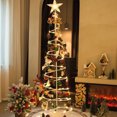 thumbnail image 1 of Decoración de Navidad Ganfancp Árbol de Navidad Plegable con Luces LED y Bolas, 1 of 7