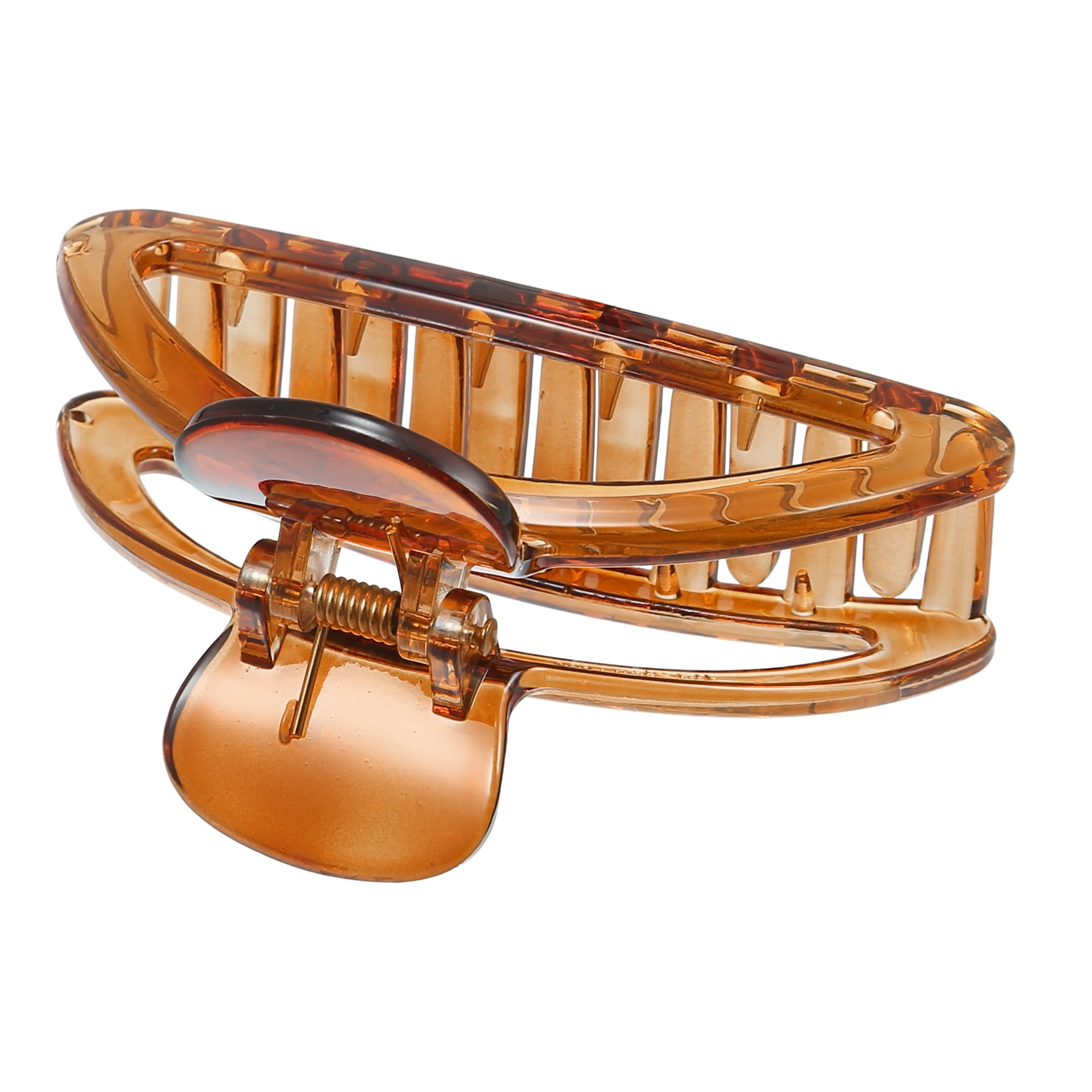 Unique Bargains Claw Clip Hair Accessories Hair Clip No Slip Grip Plastic Brown 3.54