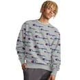 thumbnail image 2 of Champion Life Mens Reverse Weave Crew, S, Multi Scale Script Oxford Grey, 2 of 4