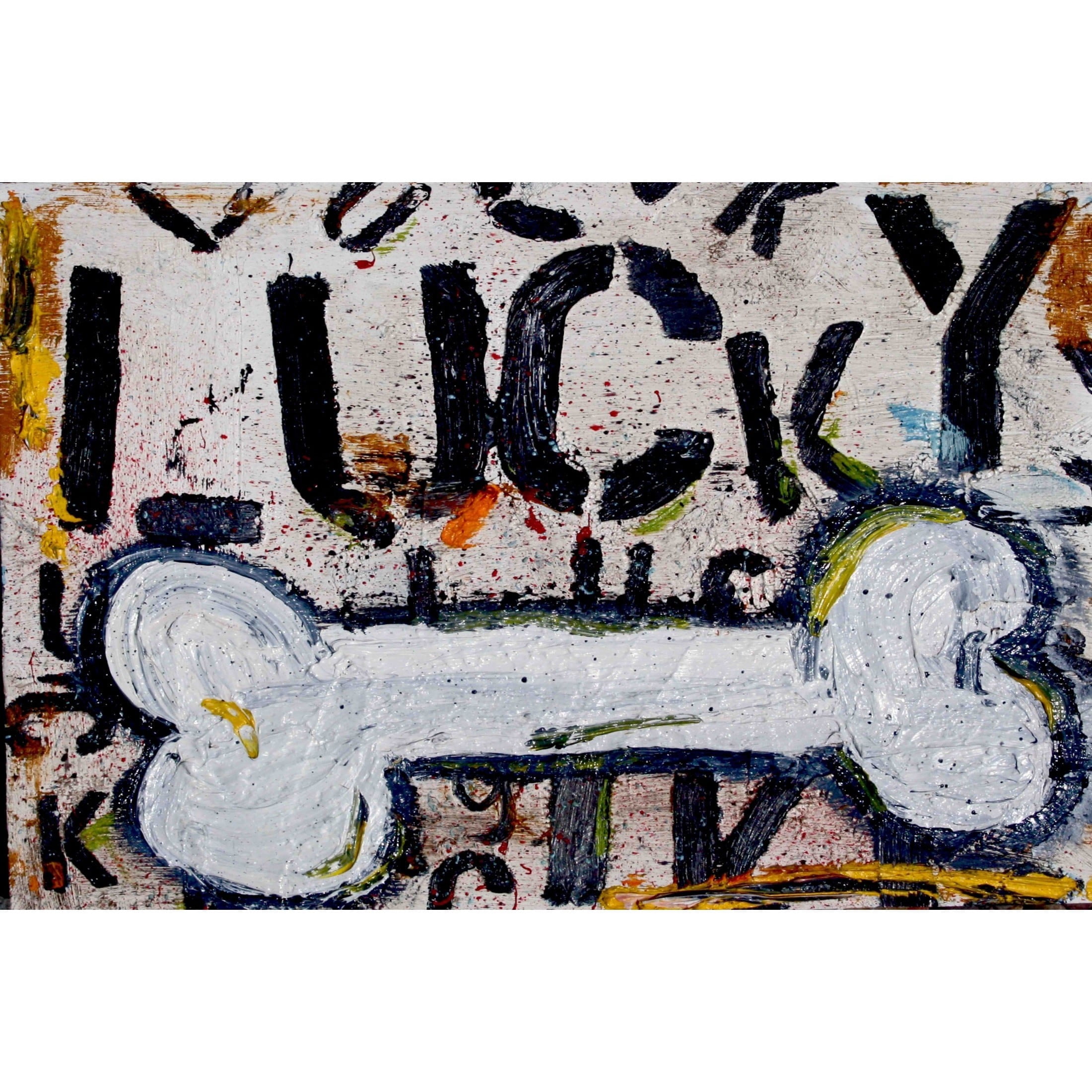 Marmont Hill "Lucky Bone" by Tori Campisi Painting Print on Canvas