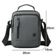 thumbnail image 2 of Hukapapa Nuevo Bolso de Hombro bolso cruzado de mano informal de moda de gran capacidad para hombres al aire libre gris, 2 of 6