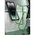 thumbnail image 4 of Poetic Guardian Case for iPhone 14 Pro Max, Clear Case with Built-in Screen Protector, Green/ Clear, 4 of 6