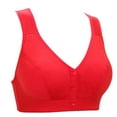 thumbnail image 1 of Gibobby Brasier Mujer sin Varilla Ropa interior de algodón con hebilla frontal para mujer de edad y ancianos, tipo chaleco con correa ancha(H,C), 1 of 4