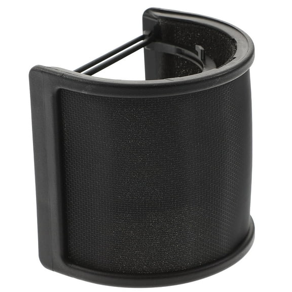 HOOWIFFY Microphone Filter Shield Black Metal Mesh with Foam Layer for Reducing Breath and Wind Noise