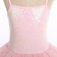 thumbnail image 6 of IBTOM CASTLE Toddler Kids Girls Sequins Camisole Ballet Dance Dress Glitter Stars Tutu Skirted Leotard Ballerina Gymnastics Dancewear for Child, 6 of 8