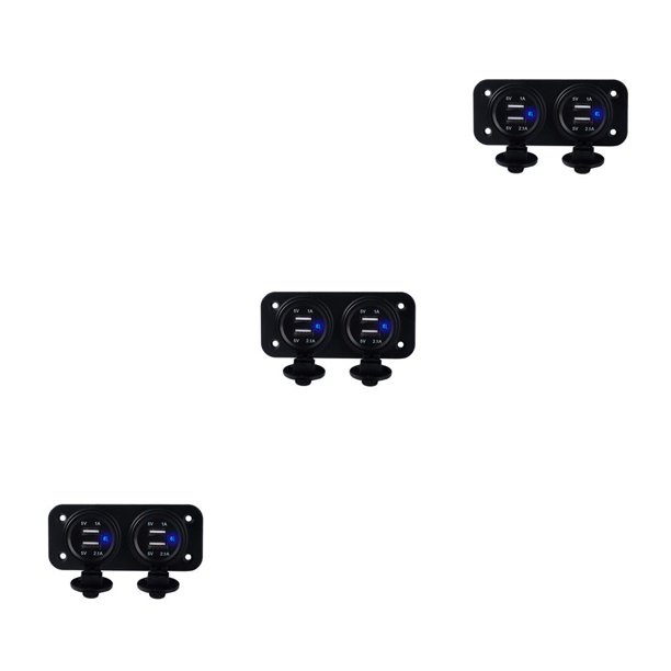 Speravity Panel de interruptores Puertos USB Botón Controlador rápido Botones Reguladores de control Paneles Suministro de automóviles Type1 NO1