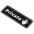 thumbnail image 1 of Uxcell Señal Privada para Puerta 9"x3" Etiqueta Adhesiva de Privacidad Negra, 1 of 7