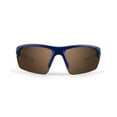 thumbnail image 2 of Epoch Eyewear LINK Motorcycle Sunglasses Blue-Lime Frame with High Clarity Brown Lens, 2 of 2