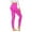 Hot Pink, variant on VSSSJ Womens Plaid Print Leggings Slim Fit Hip Lifting High Waist Lightweight Tights Comfortable Fitness Running Yoga Full Length Pants Gray L