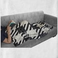 thumbnail image 6 of Checkered Soft Flannel Fleece Blanket, Diagonal Stripes Squares Monochrome Sketchy Geometric Grid Revival Tile, Cozy Plush for Indoor and Outdoor Use, 60" x 80", White Charcoal Grey, by Ambesonne, 6 of 6
