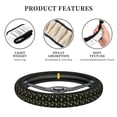 thumbnail image 6 of Kll Car Steering Wheel Cover, Universal 15 Inch, Soft Elastic And Comfortable,Car Accessories Decorations-Bee Floral, 6 of 8