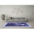 thumbnail image 3 of Ahgly Company Indoor Round Abstract Blue Contemporary Area Rugs, 8' Round, 3 of 4