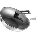 thumbnail image 4 of Sartén wok de acero inoxidable, sartén wok de acero inoxidable, suministros de cocina, sartén wok, resultados impresionantes, 4 of 5