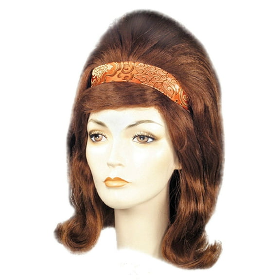 60's Bandstand Wig Brown Flip Style Retro Costume Theatre Cosplay Adult Women