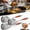 3pcs, variant on 17.7" Stainless Steel Skimmer with Heat-Shield Pear Wood Handle | Rapid Oil Draining Slotted Spoon, Heavy Duty Spider Strainer Cooking Ladle for Commercial Kitchenware Accessories (1pcs)