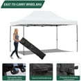 thumbnail image 6 of Hommow 10' x 15' Pop Up Canopy Tent Outdoor Tents for Parties with Roller Bag and 4 Sand Bags, 6 of 7