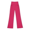 thumbnail image 5 of Atogsazn Kids Girls Flare Leg Legging Pant Children Stretchy Yoga High Waisted Leggings Gym Biker Slim Fit Pants Hot Pink 10-11 Years Fashion, 5 of 9