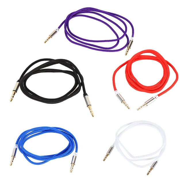 Cable adaptador de audio Jack de 3,5 mm Cable auxiliar macho a macho Cable auxiliar para coche Cable estéreo