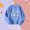Light Blue, variant on Oxodoi Girl's Sweatshirt Flowers Graphic Round Neck Long Sleeve Drop Shoulder Pullover Shirts