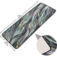 thumbnail image 2 of SKYSONIC 2X6 Feet Abstract Marble Ink Style Runner Rug with Rubber Backing, Artistic Griotte Non Slip Entryway Rug Runner Washable Soft Area Rug Carpet for Hallway Bedroom Kitchen Decor, 2 of 6
