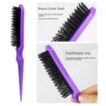 thumbnail image 4 of Hair Styling Comb Set 3 Piece Kit with Rat Tail Comb, Teasing Brush and Edge Brush for Precise Styling, 4 of 4