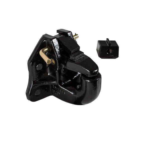 Buyers Products P45AC4 45 Ton Air Compensated Pintle Hook, 4-Hole Mount , Black