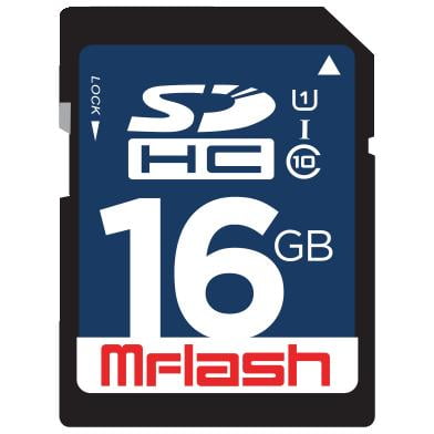 16GB SD Classe 10 Carte Mémoire