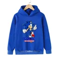 thumbnail image 2 of Sudadera con capucha de Sonic para niños y niñas, suéter con capucha de manga larga, con dibujos animados de Anime, para primavera y otoño, 2 of 5