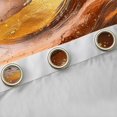 thumbnail image 4 of Manfei Marble Blackout Curtains, Store Pattern Print Curtains Pack of 2 (42x84 Each), Brown and Gold, 4 of 6