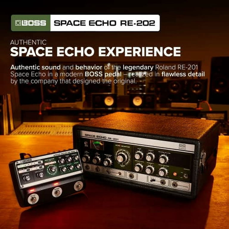 BOSS RE-202 Space Echo Space Echo Echo Delay Reverb Guitar Effects ...