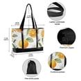 thumbnail image 2 of FORMRS Canvas Laptop Tote Bag for Women with 15.6" Computer Compartments Shoulder Handbag, Orange Bees, 2 of 7