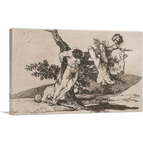 ARTCANVAS The Disasters of War Canvas Art Print by Francisco De Goya - Size: 26" x 18" (0.75" Deep)