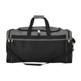"DALIX 25"" XL Black Duffel Overnight Vacation Travel Bag in Gray and