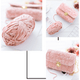 thumbnail image 4 of Monebena 2 Pcs Velvet Yarn Chenille Yarn for Crocheting and Knitting Soft Chenille Bulky Baby Blanket Yarn DIY Weaving Craft 100g / 80m Each M01, 4 of 8