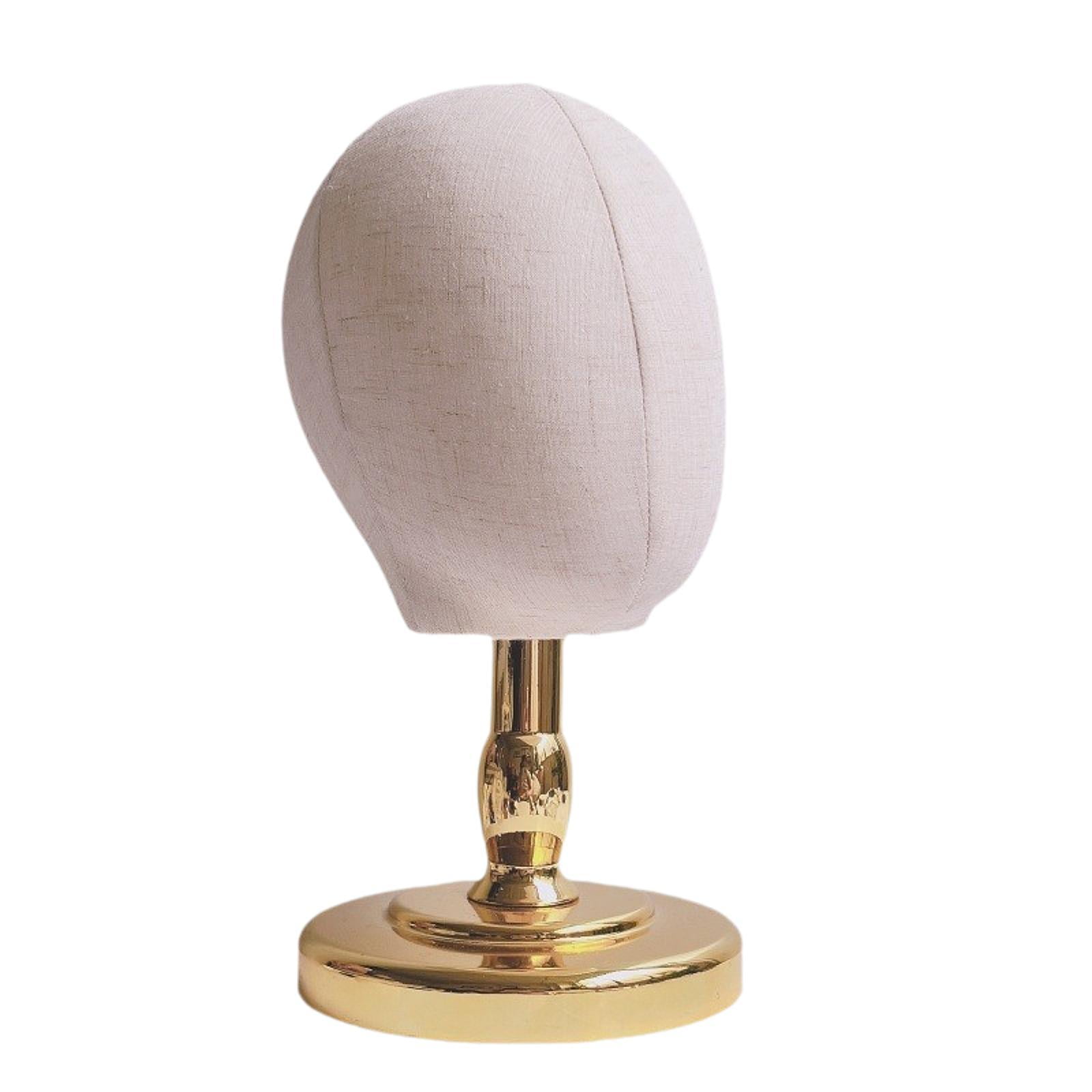 Gazechimp Head Fashion Stable Base Manikin Head for Earphones Headwear Display gold base