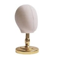 thumbnail image 5 of Mornei Head Model Hats Stand Holder with Base Mannequin Head Model Beginner Stylist gold base, 5 of 9