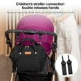 thumbnail image 6 of DEFAHN Small Diaper Bag, Stroller Organizer with Insulated Cup Holder & Detachable Shoulder Strap, Convertible Diaper Bag Tote for Short Trip (Black), 6 of 9