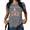 2-Grey, variant on UNISHE Women's Funny Frog Sitting on Mushroom Graphic Short Sleeve T-Shirt Cottagecore Aesthetic Coffee Lover Casual Summer Top