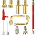 thumbnail image 1 of Adaptateur de Pompe de Vélo, 12 Pcs Adaptateur de Valve de Vélo Dv Av Sv Connecteurs de Valve de Vélo Presta Schrader Embout de Gonfleur Adaptateur de Gonflage de Vélo Raccord de Vélo, 1 of 5